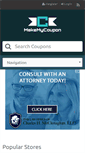 Mobile Screenshot of makemycoupon.com